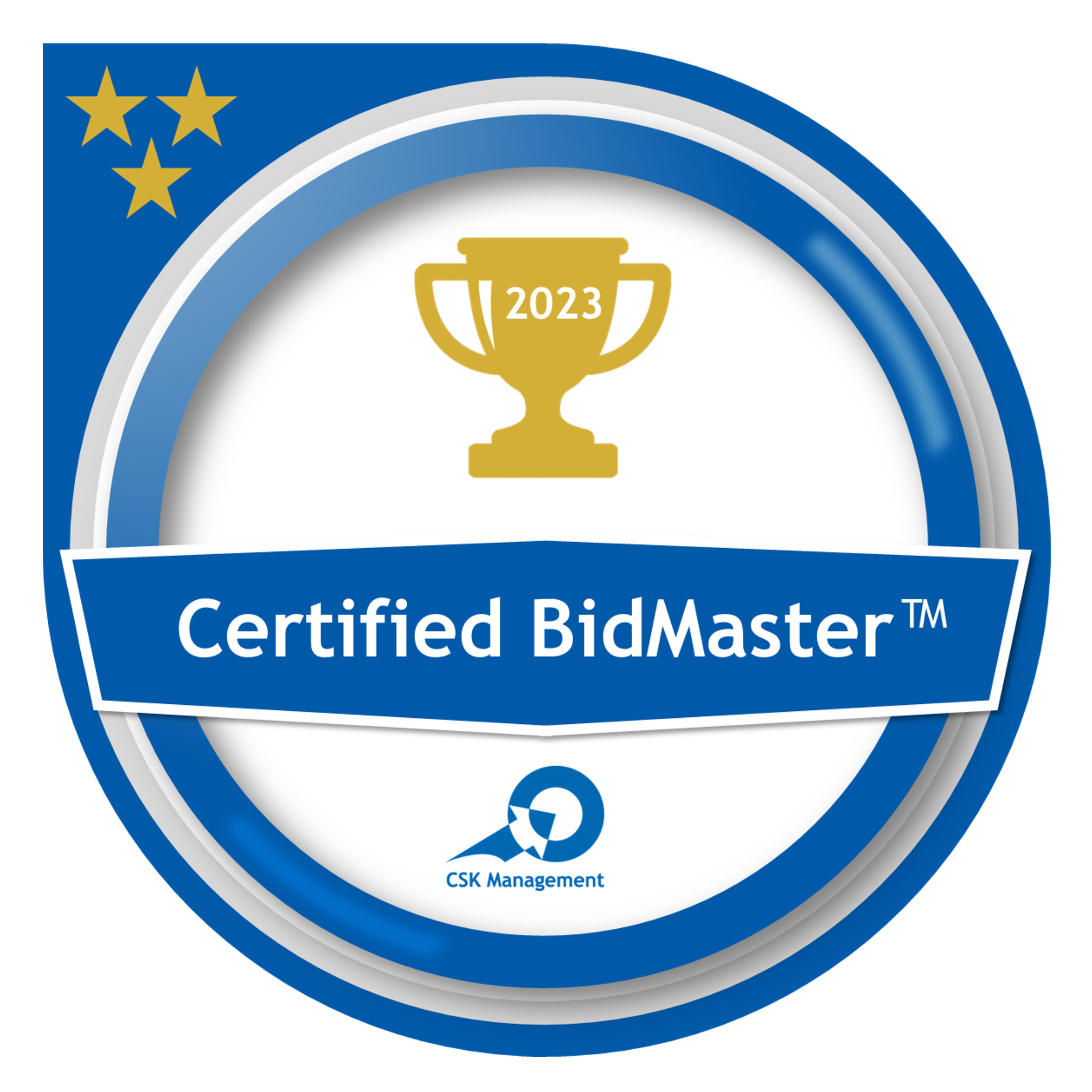 2023 Certified BidMaster Gold Badge
